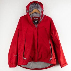 Pacific Trail Pactech Performance Waterproof Hooded Red Jacket Womens L Breath